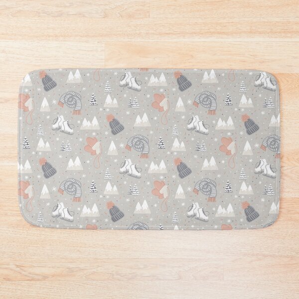 Item preview, Wrap Up Warm Knitwear Ice-Skates Mountain Trees Cute Winter Pattern Digital Illustration designed and sold by AlmightyClaire.