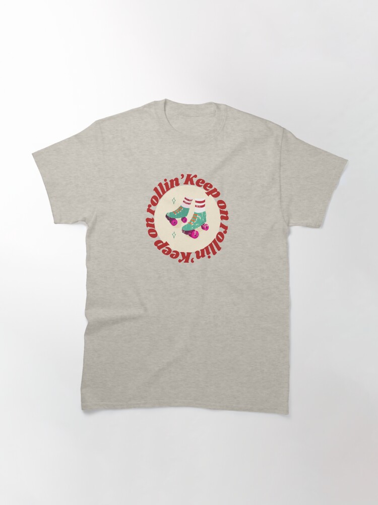 Thumbnail 3 of 7, Classic T-Shirt, Keep On Rollin’ Vintage Roller Skates designed and sold by Dollfacedesign.