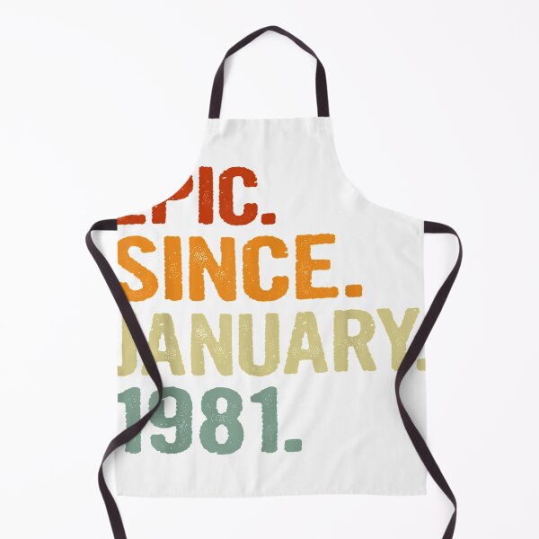 Item preview, 40 Years Old Retro Birthday Gift Epic Since January 1981 T-Shirt designed and sold by ImartX.