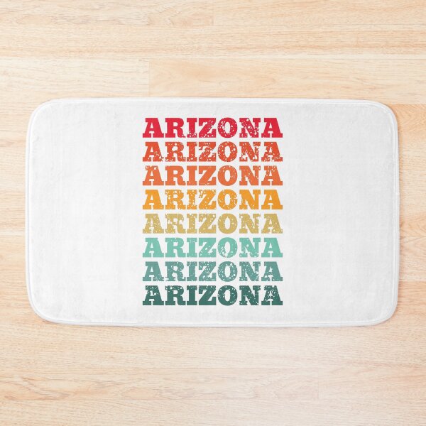 Item preview, Arizona  - repeated retro vintage sunset colors with a distressed design effect designed and sold by Rhu Creations.