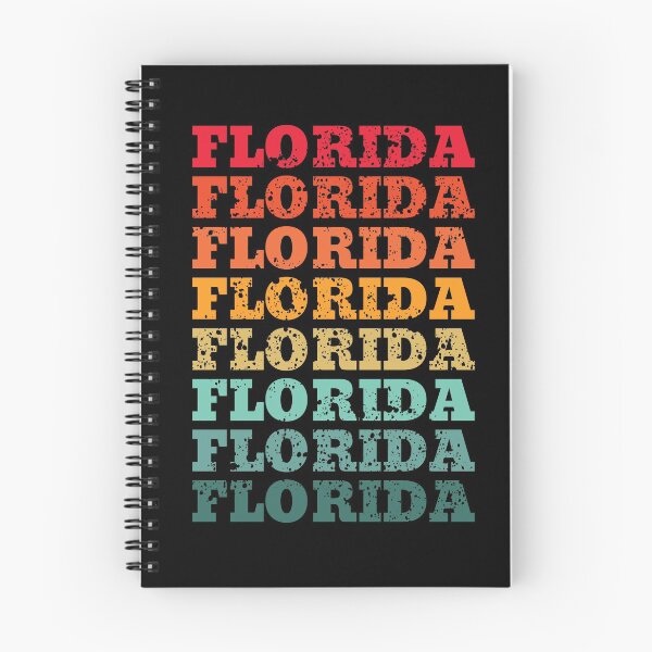 Item preview, Florida - repeated retro vintage sunset colors with a distressed design effect designed and sold by Rhu Creations.
