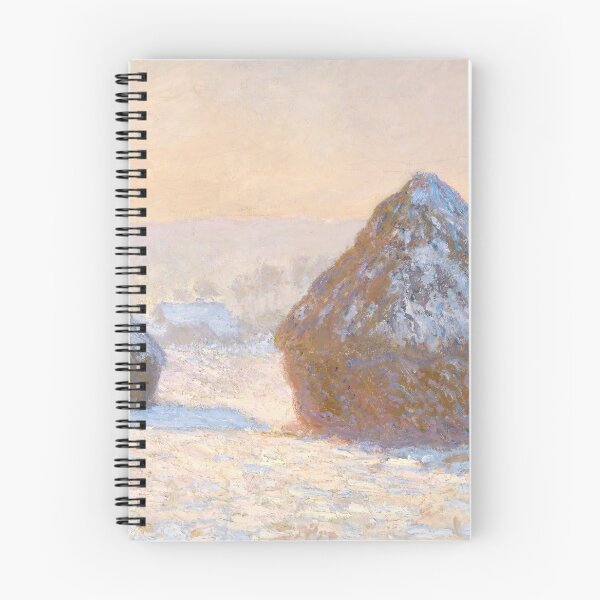 Aperçu de l'œuvre Claude Monet - Meules de blé, effet de neige, matin (Meules, Effet de Neige, Le Matin) 1891 créée et vendue par HistoryRestored.