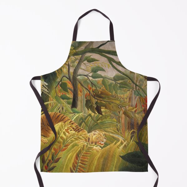 Aperçu de l'œuvre Henri Rousseau - Tigre dans une tempête tropicale (1891) créée et vendue par HistoryRestored.