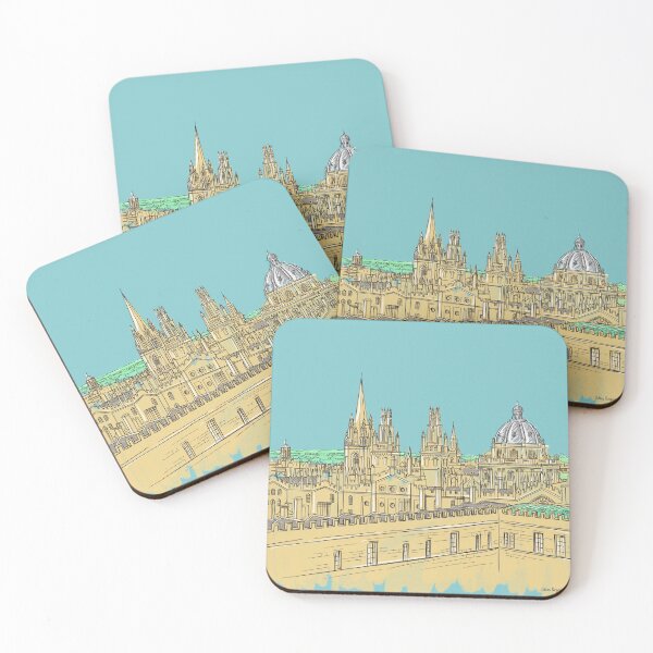 Item preview, Oxford Rooftops (pale blue) designed and sold by Adam Regester.