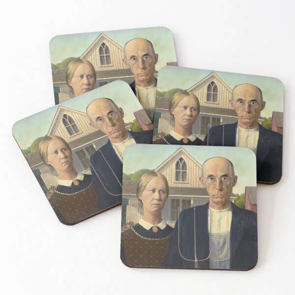 Item preview, Grant Wood - American Gothic (1930) designed and sold by HistoryRestored.