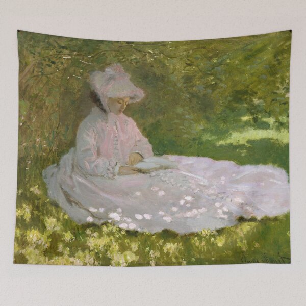 Item preview, Monet - Springtime (The Reader) 1872 designed and sold by HistoryRestored.
