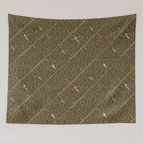 Item preview, Crosshatch in Gold on Gold Glitter designed and sold by Sheila Pressley.