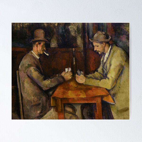 Aperçu de l'œuvre Paul Cézanne - Les joueurs de cartes (1895) créée et vendue par HistoryRestored.