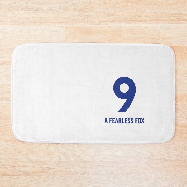 Item preview, Blue and White Foxes Football Number 9 Leicester English City designed and sold by FrenchsTuck.