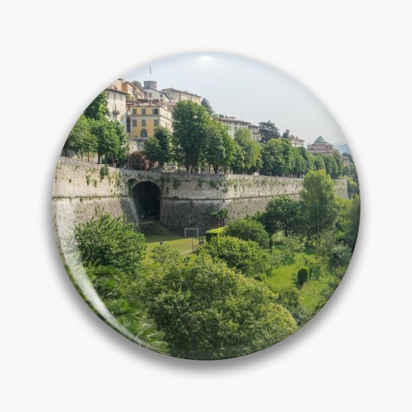 Item preview, Splendid Bergamo Vista - Venetian Defense Walls and Lush Green Park designed and sold by Georgia Mizuleva.