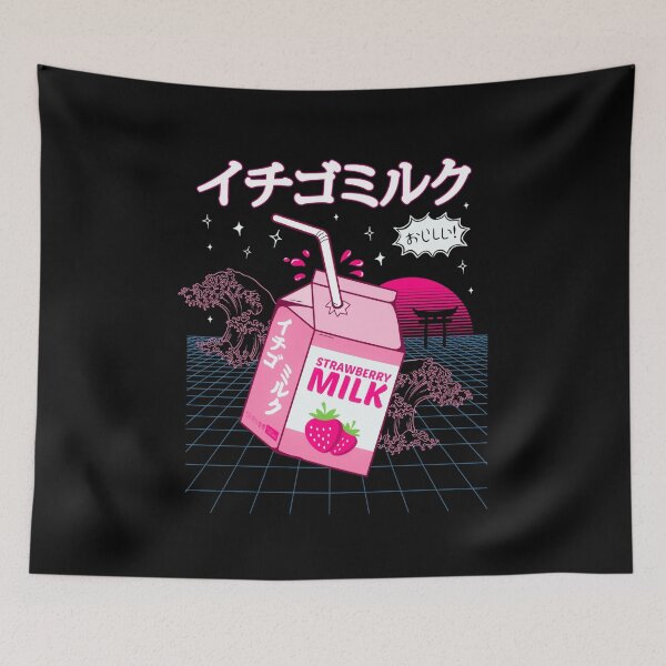 Item preview, Vaporwave Aesthetic Art - Leche de fresa harajuku designed and sold by Hitagivapor.