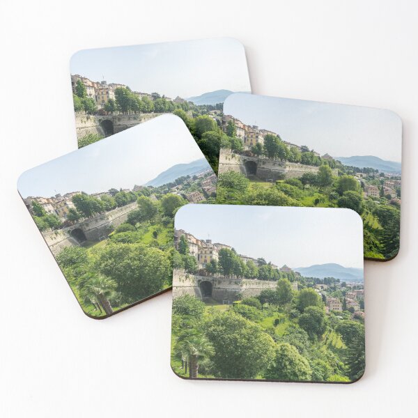 Item preview, Splendid Bergamo Vista - Venetian Defense Walls and Lush Green Park designed and sold by Georgia Mizuleva.