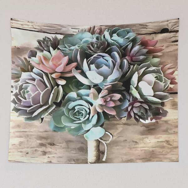 Item preview, Artistic Succulent Bouquet In Pastel Shades designed and sold by taiche.