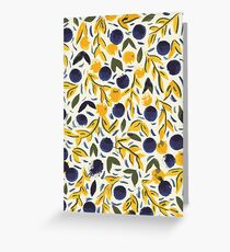Dots Dots Leaves Leaves Greeting Card