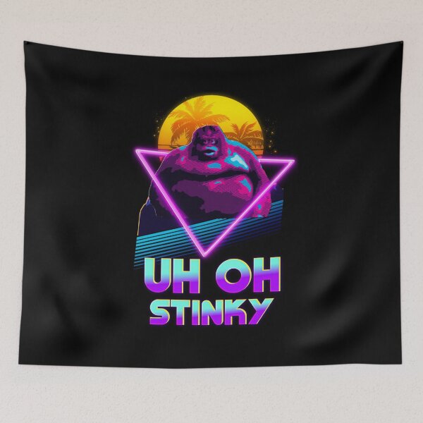 Item preview, Aesthetic Art - Uh Oh Stinky Poop Le Monke 80s Vaporwave Outrun  designed and sold by Hitagivapor.