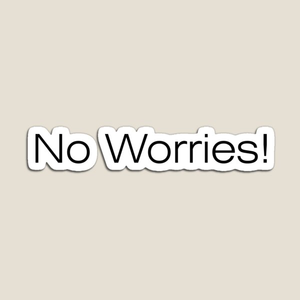 No Worries Aussie Slang Magnet