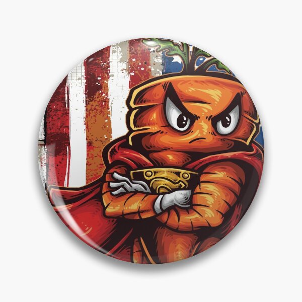 Artikelvorschau, USA Flagge Angry Carrot Foodietoon Superheld entworfen und verkauft von ProjectX23.