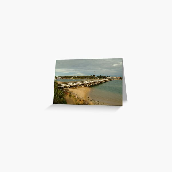 Joe Mortelliti Gallery - Barwon Heads Bridge, linking Barwon Heads and Ocean Grove, Bellarine Peninsula, Victoria, Greeting Card