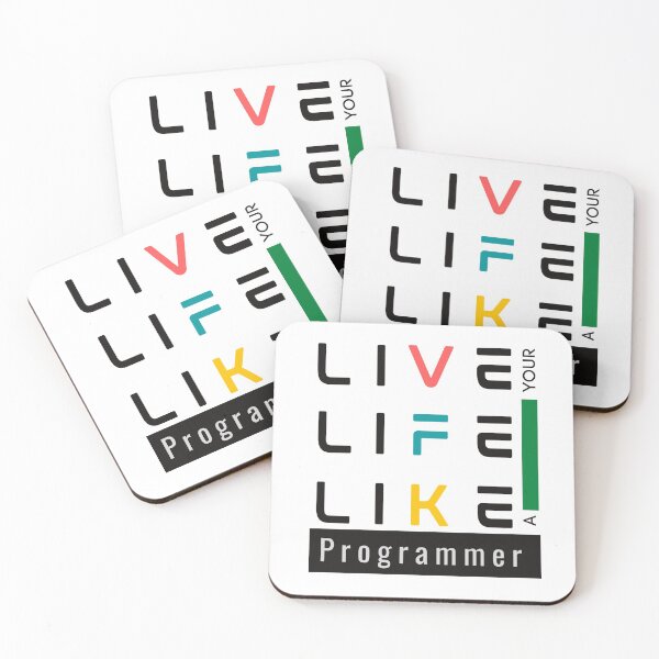 Item preview, Live your life like a programmer  designed and sold by InkTeeArt.