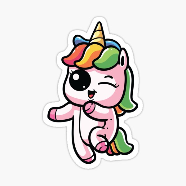 PET ME - Cute Wink Unicorn' Sticker