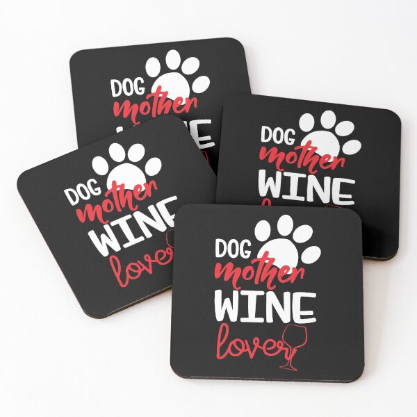 Item preview, Dog mother wine lover designed and sold by charaf19.