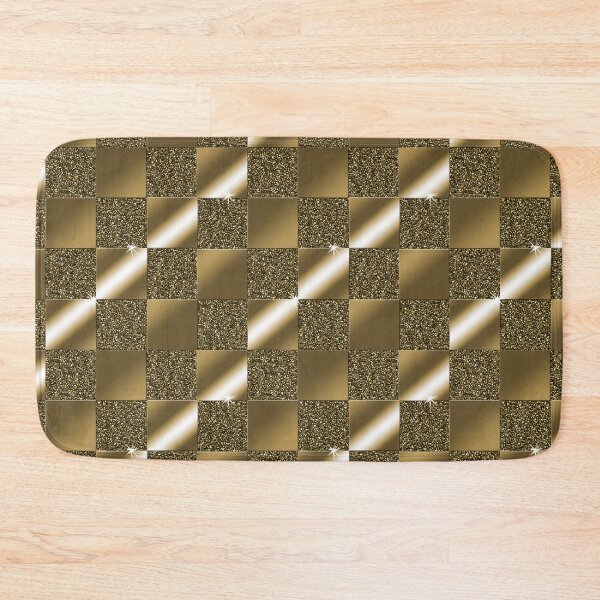 Item preview, Checker Board in Gold on Gold Glitter designed and sold by Sheila Pressley.