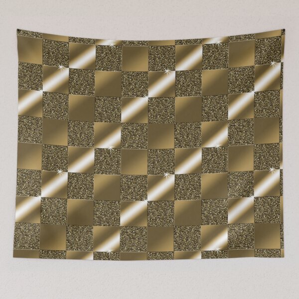 Item preview, Checker Board in Gold on Gold Glitter designed and sold by Sheila Pressley.