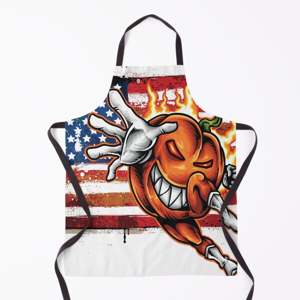 Item preview, USA Flag Halloween Pumpkin Foodietoon designed and sold by ProjectX23.