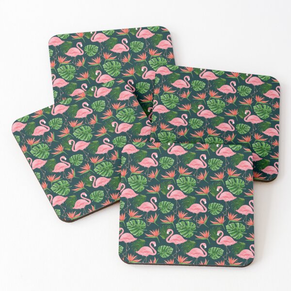 Item preview, Tropical Pink Flamingo Pattern designed and sold by SwePattern.