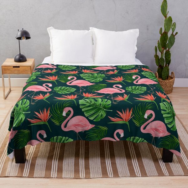 Item preview, Tropical Pink Flamingo Pattern designed and sold by SwePattern.