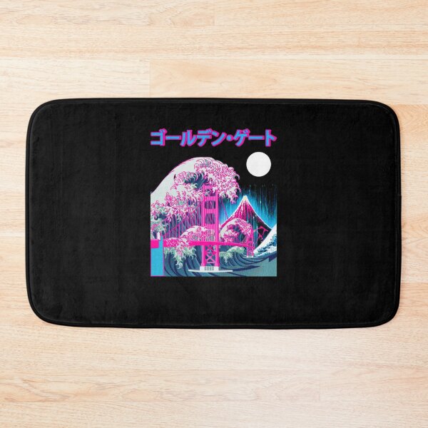 Item preview, Vaporwave Aesthetic Art - Glitch Japan Golden Gate Bridge Mt. Fuji designed and sold by Hitagivapor.