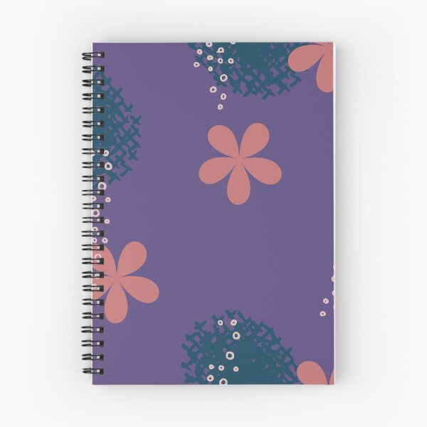 Aperçu de l'œuvre Motif floral avec fond violet créée et vendue par PatternParadise.