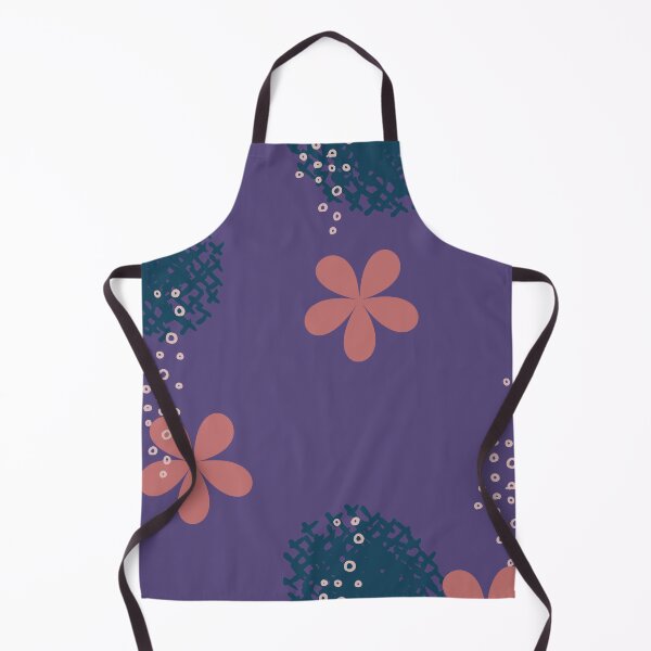 Aperçu de l'œuvre Motif floral avec fond violet créée et vendue par PatternParadise.