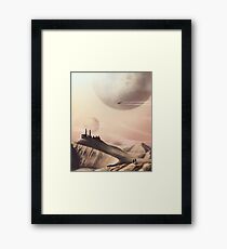 Sci Fi Desert Framed Print