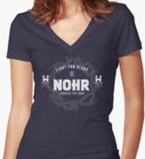 Fight for Nohr! Women's Fitted V-Neck T-Shirt