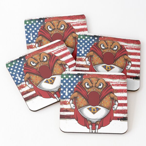 Item preview, USA American Flag Superhero Donut Foodie designed and sold by ProjectX23.