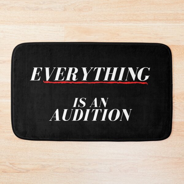 Aperçu de l'œuvre Tout est une audition - Blanc sur noir créée et vendue par Asymptotic.