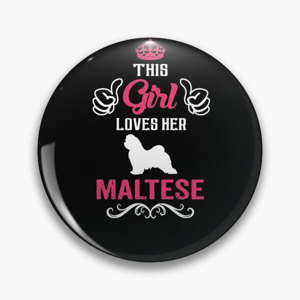 Item preview, Esta chica ama su genial regalo maltés designed and sold by Prozano.