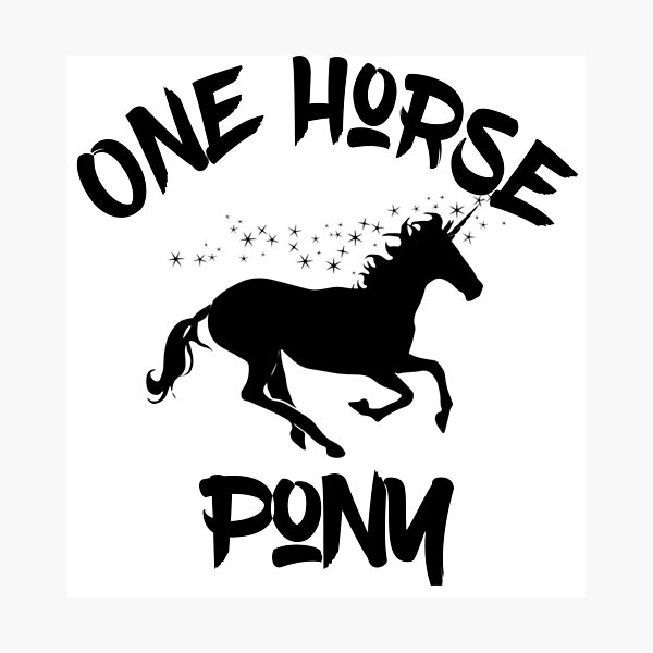 Item preview, One Horse Pony designed and sold by VintagePrada.