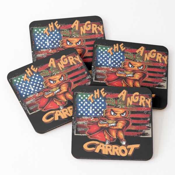 Item preview, USA Flag Angry Carrot Foodietoon Superhero  designed and sold by ProjectX23.