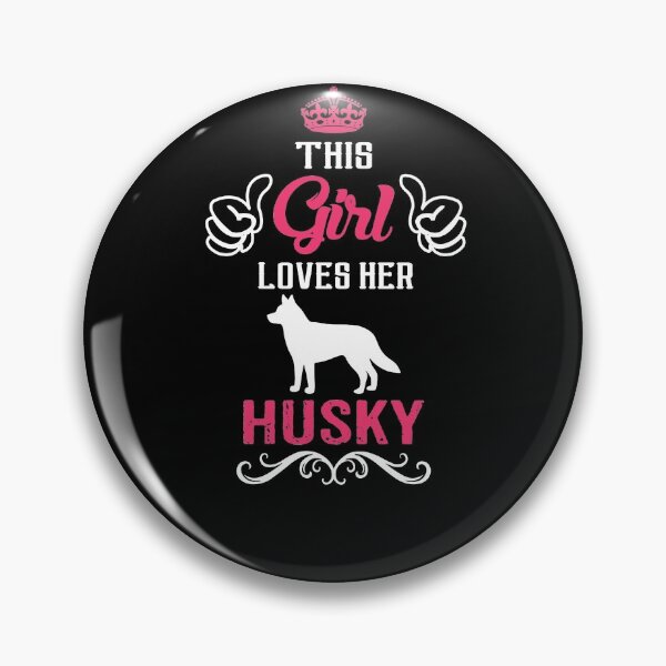 Aperçu de l'œuvre Cette fille aime son cadeau cool Husky créée et vendue par Prozano.