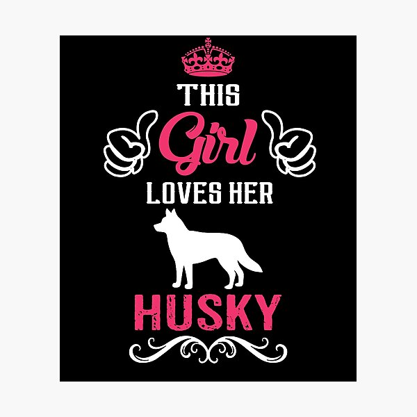 Item preview, This Girl Loves Her Husky Cool Gift designed and sold by Prozano.