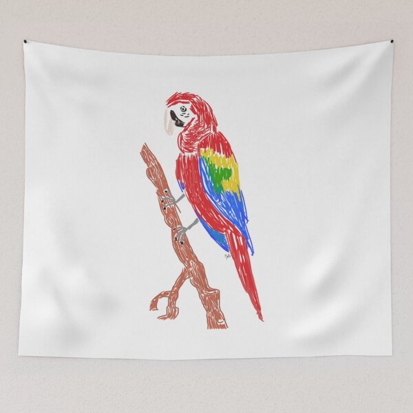 Item preview, scarlett mccaw parrot art (big) designed and sold by moon-drunk.