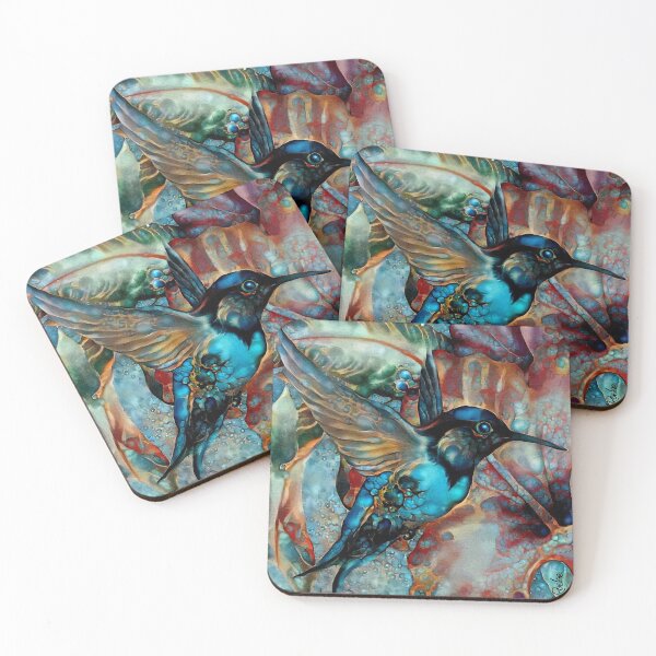 Item preview, Colibri des vignes, hummingbird, colibri, lea roche paintings designed and sold by L. ROCHE.