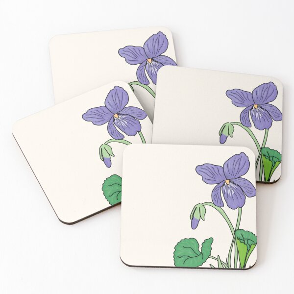 Item preview, Violet (viola odorata): plant, leaves, flowers designed and sold by NatureNature.
