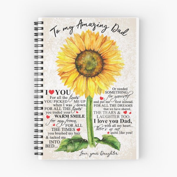 Item preview, Gift For Amazing Dad-I Love You For All The Times-With All My Heart-Sunflower Lovers designed and sold by JanArt65.