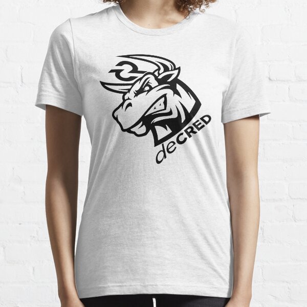 Decred Bull rage ™ v1 'Design timestamped by https://timestamp.decred.org/' Essential T-Shirt