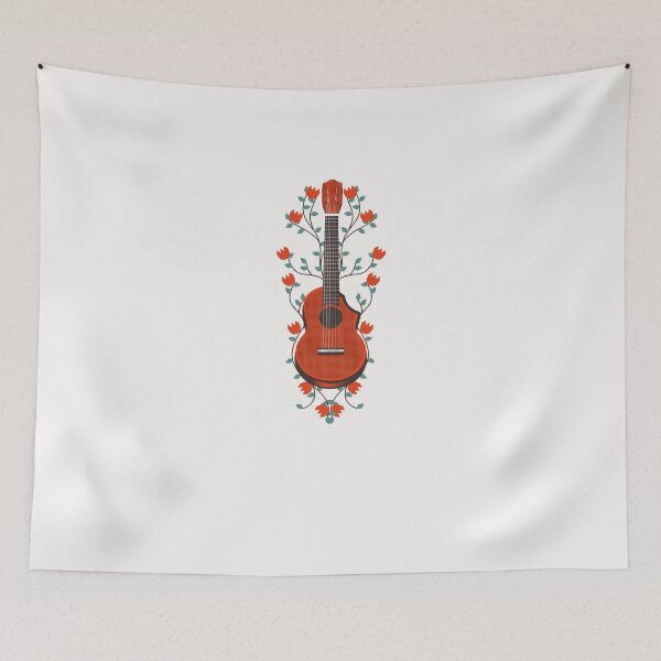 Item preview, Wonderful Flower shirt, great flowers design, Rose guitar designed and sold by Alex&B.