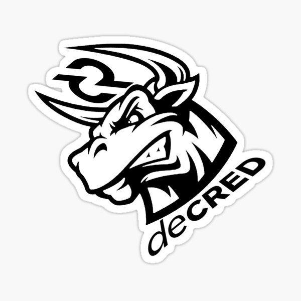 (sticker) Decred bull rage v2 Sticker