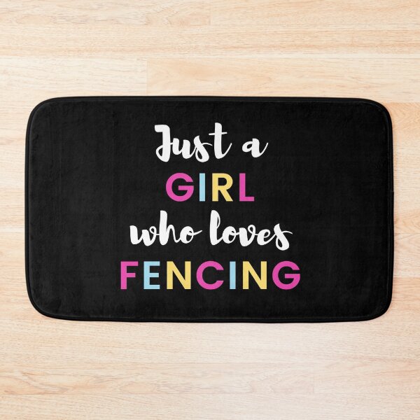 Item preview, Just a girl who loves fencing designed and sold by TheGreenGoat.